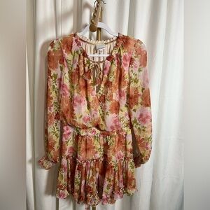 Skylar + Madison Floral Tie-Front Dress